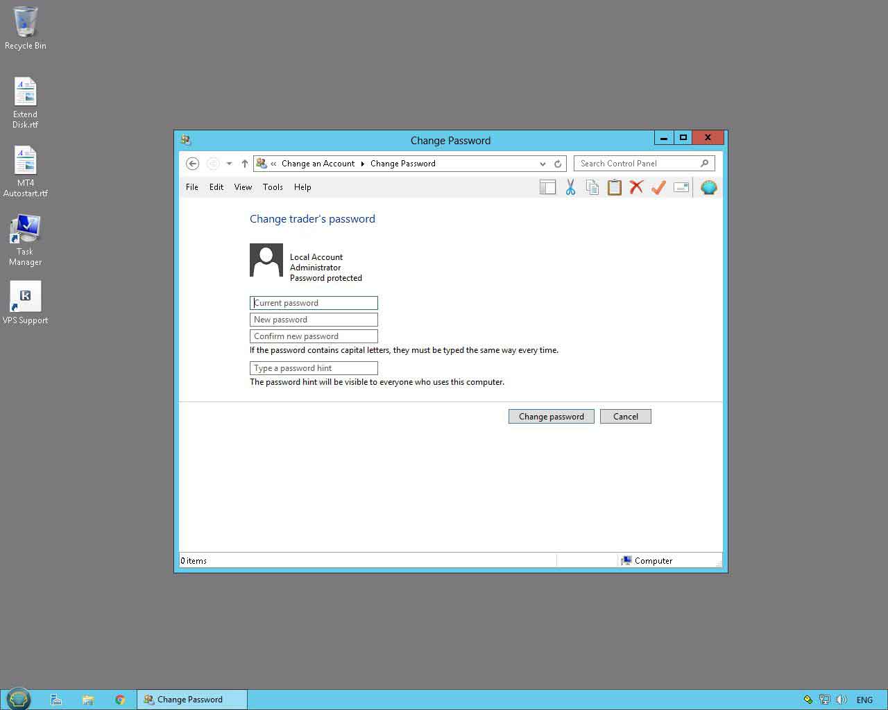 Forex VPS Windows Server 2012 Password Change 05